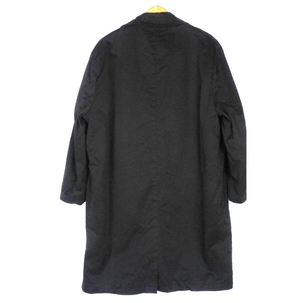 Brooks‎ Brothers 346 Black Removeable Liner Button Up Overcoat Men's 42